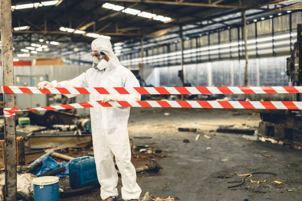 Professional Biohazard technician working in De Witt, NY